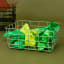 Popstrukt Waffle Basket Large - Soft Sage with wrapping paper