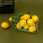 Popstrukt Waffle Basket Medium - Soft Sage with lemons