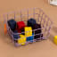 Popstrukt Waffle Basket Medium - Soft Violet with toy blocks