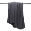 La Porte Blanche Cotton Knit Throw - Slate Grey angle