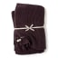 La Porte Blanche Cotton Knit Throw - Aubergine