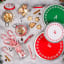 Tala Christmas Cake Tins, Set of 3 with cookies on the table