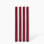 Okra Candle Traditional Dinner Candle, Set of 4 - Red