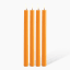 Okra Candle Traditional Dinner Candle, Set of 4 - Orange