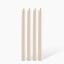 Okra Candle Traditional Dinner Candle, Set of 4 - Cream