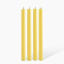 Okra Candle Traditional Dinner Candle, Set of 4 - Poppy Yellow