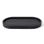 Alkaline Pill-Shaped Bathroom Tray - Black