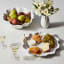 Le Creuset Stoneware Ruffle Serving Platter, 36cm - White on the table