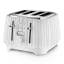 DeLonghi Ballerina 4-Slice Toaster, 1800W - Opaline White