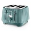 DeLonghi Ballerina 4-Slice Toaster, 1800W - Laguna Green