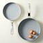 Wolstead Mineral Non-Stick Frying Pans, Set of 2 - Ivory with eggs