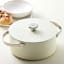 Wolstead Mineral Non-Stick Cookware, Set of 4 - Ivory on the table