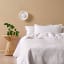 Linen House White Lilou Quilt Set - Double detail