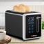 Milex Digital Toaster, 900W with toasted brea on the table