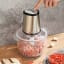 Milex Food Processor, 2L with processed meat on the table