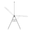 Brabantia Hangon Drying Rack with Hanging Rod, 25m - Metallic Grey angle