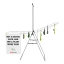 Brabantia Hangon Drying Rack with Hanging Rod, 25m - Metallic Grey angle