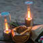 Yeelight 2nd Gen Candela Lamp on a picnic table at the beach