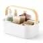 Umbra Bellwood Stackable Bin - Small with soaps and skincare products in it