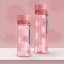 Zoku Clear Water Bottle, 600ml - Pink Floral sizes