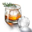 Zoku Crown Ice Moulds, Set of 2 angle in a whiskey glass