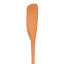 Tovolo Flex-Core Silicone Jar Scraper - Apricot detail