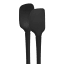 Tovolo Flex-Core Silicone Mini Spatula & Spoonula, Set of 2 - Black detail