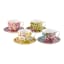 Maxwell & Williams Estelle Michaelides Enchantment Cups & Saucers, Set of 4