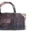 Pieter De Jager Leather Log Carrier - Brown detail