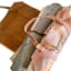 Pieter De Jager Leather Log Carrier - Tan detail