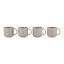 Maxwell & Williams Palette Mugs, Set of 4 - Grey angle