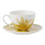 Maxwell & Williams Royal Botanic Gardens Orchids Cup & Saucer, 240ml - Yellow angle