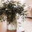 Hertex HAUS Tall Limestone Glacier Vase on the table