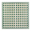Tavola Star Biodegradable Napkins, Pack of 25 - Green & Gold detail