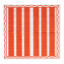 Tavola Stripe Biodegradable Napkins, Pack of 25 - Red detail