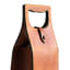 Pieter De Jager Leather Wine Carrier - Tan detail