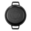 Victoria Enamelled Round Grill Cast Iron Skillet, 26cm angle