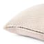 Thread Office Knitted Cotton Scatter Cushion with Inner, 50cm x 50cm - Ivory close up