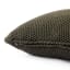Thread Office Knitted Cotton Scatter Cushion with Inner, 50cm x 50cm - Olive close up