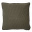 Thread Office Knitted Cotton Scatter Cushion with Inner, 50cm x 50cm - Olive