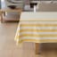 Linen House Revana Yellow Stripe Tablecloth - 10 Seater
