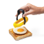 Dreamfarm Flegg Egg Rings, Set of 2 putting the egg on toast