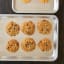 Nordic Ware Prism Quarter Sheet Baking Tray with cookies