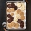 Nordic Ware Prism Half Sheet Baking Tray with cookies