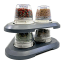 FinaMill Stackable Triangular Tray angle with finapods