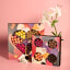 Lakrids by Bulow Chocolate Coated Liquorice Love Gift Box, 450g with a flower