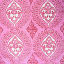 India Ink Pink Medallion Border Tablecloth - 8-Seater detail