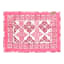 India Ink Pink Medallion Border Placemat, Set of 2 angle