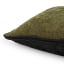 Thread Office Olive Deep Havanna Forest Scatter Cushion with Feather Blend Inner, 40cm x 70cm detail