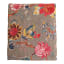 India Ink Grey Garden of Eden Kantha Stitched Throw - Single